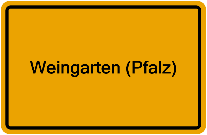 Handelsregisterauszug Weingarten (Pfalz)